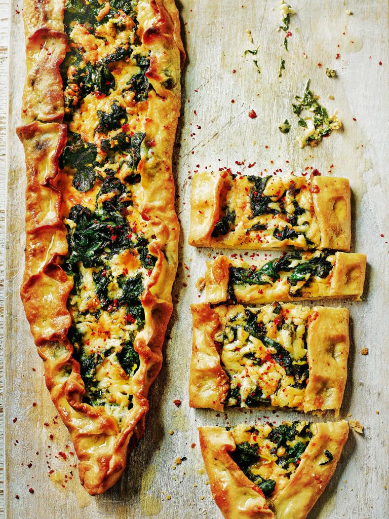 spinach-pide-recipe Turkish-pide-recipe
