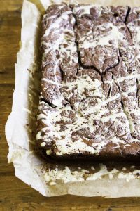 halva and tahini chocolate brownies