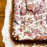chocolate brownie recipe with halva and tahini