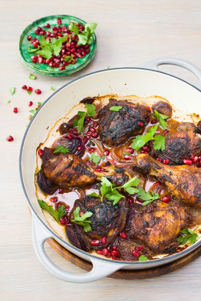 Sticky Pomegranate Chicken