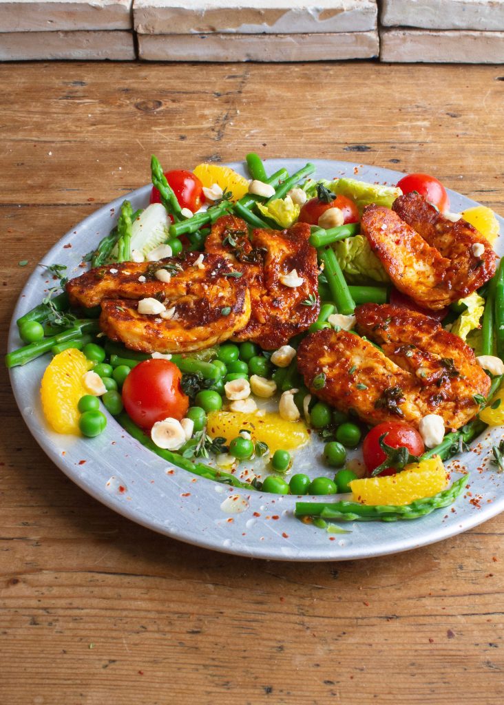 Harissa & Orange Halloumi Spring Salad John Gregory-Smith Recipes