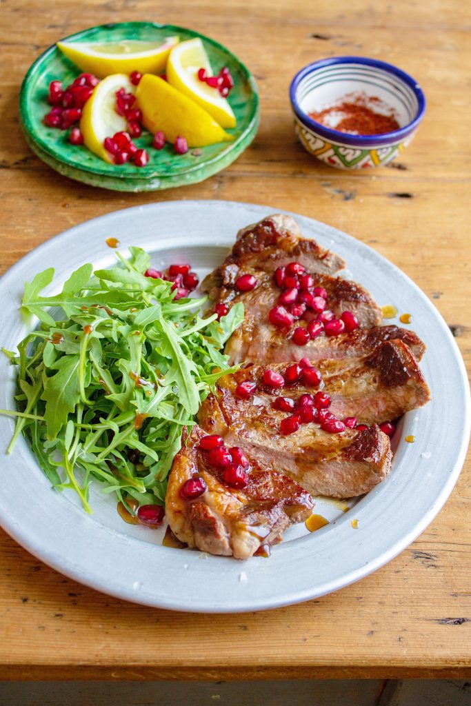 Pomegranate Steak Salad