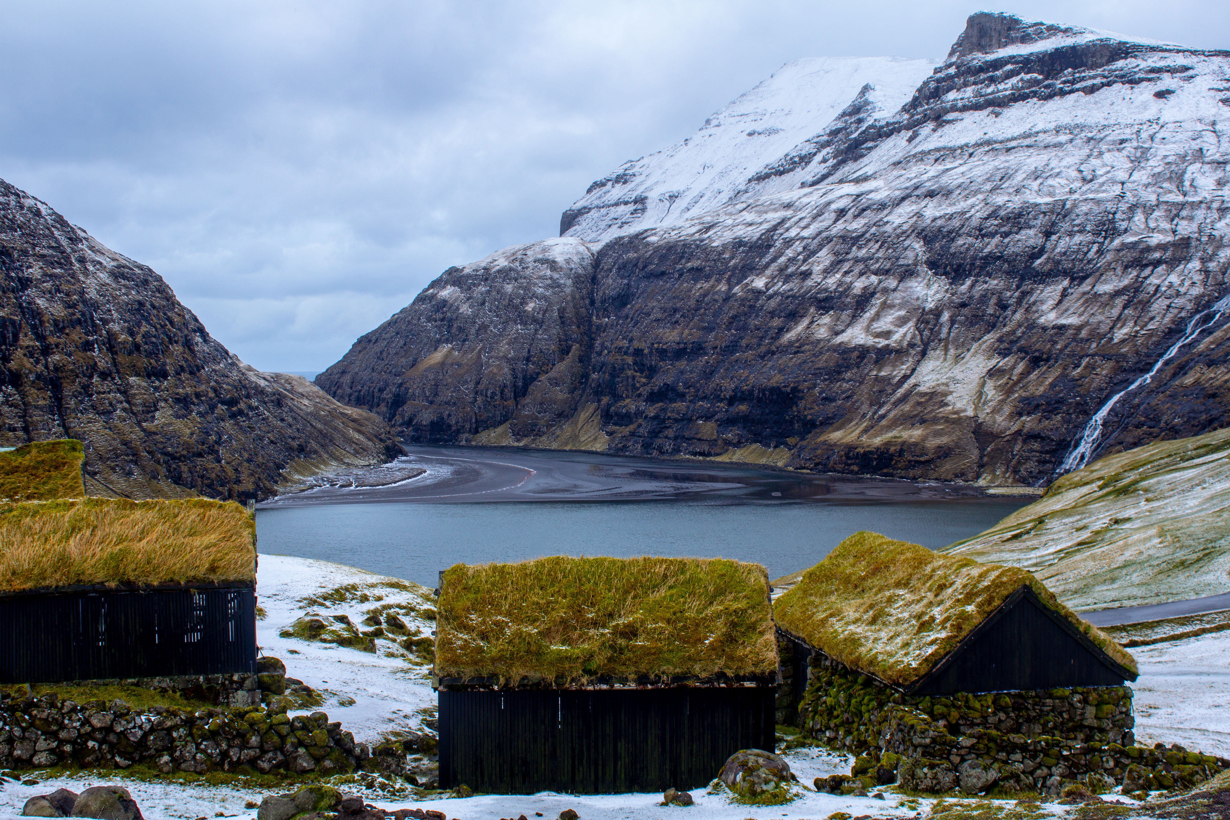 John Gregory-Smith in the Faroe Islands at Saksun Village 