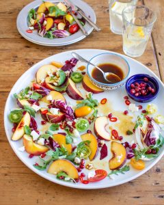 Peach, Radicchio and Date Salad