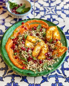 Cauliflower Halloumi & Muhammara Bowls