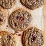 Dark Chocolate and Pistachio Cookies