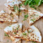 Harissa and Halloumi quesadillas