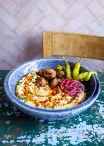 Lamb Kofta Hummus Bowls