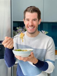 Salmon Noodles with Peanut Chilli Dressing