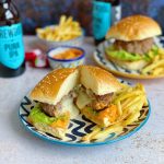 Loaded Cheeseburgers with Harissa Mayonnaise