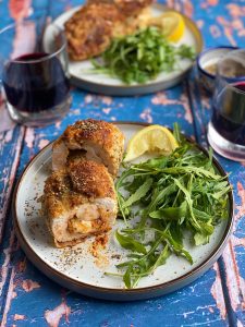 Zaatar and Mozzarella Stuffed Chicken