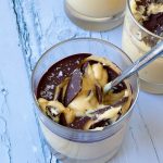 Peanut butter ice cream chocolate pots