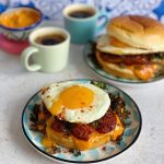 Chorizo, Egg and Crispy Kale Brunch Rolls