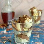 Maple Ice Cream with Chocolate Sauce