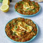 Zaalouk with Crispy Halloumi