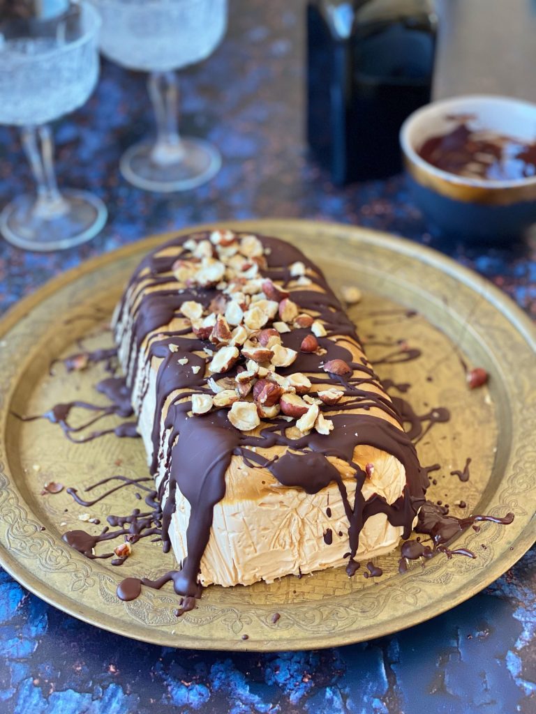 Salted Caramel Ice Cream Cake