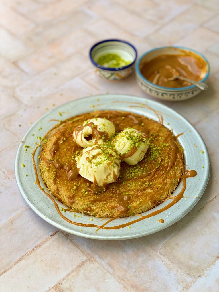 Knafeh Arabic dessert