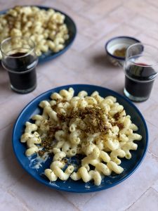 Mac Cheese with Bacon Zaatar