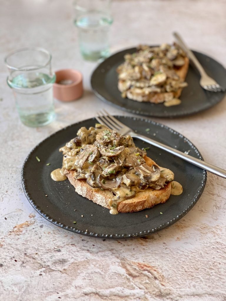 5 ingredient Mushrooms on Toast