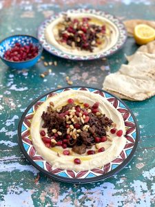 Pomegranate Lamb Hummus