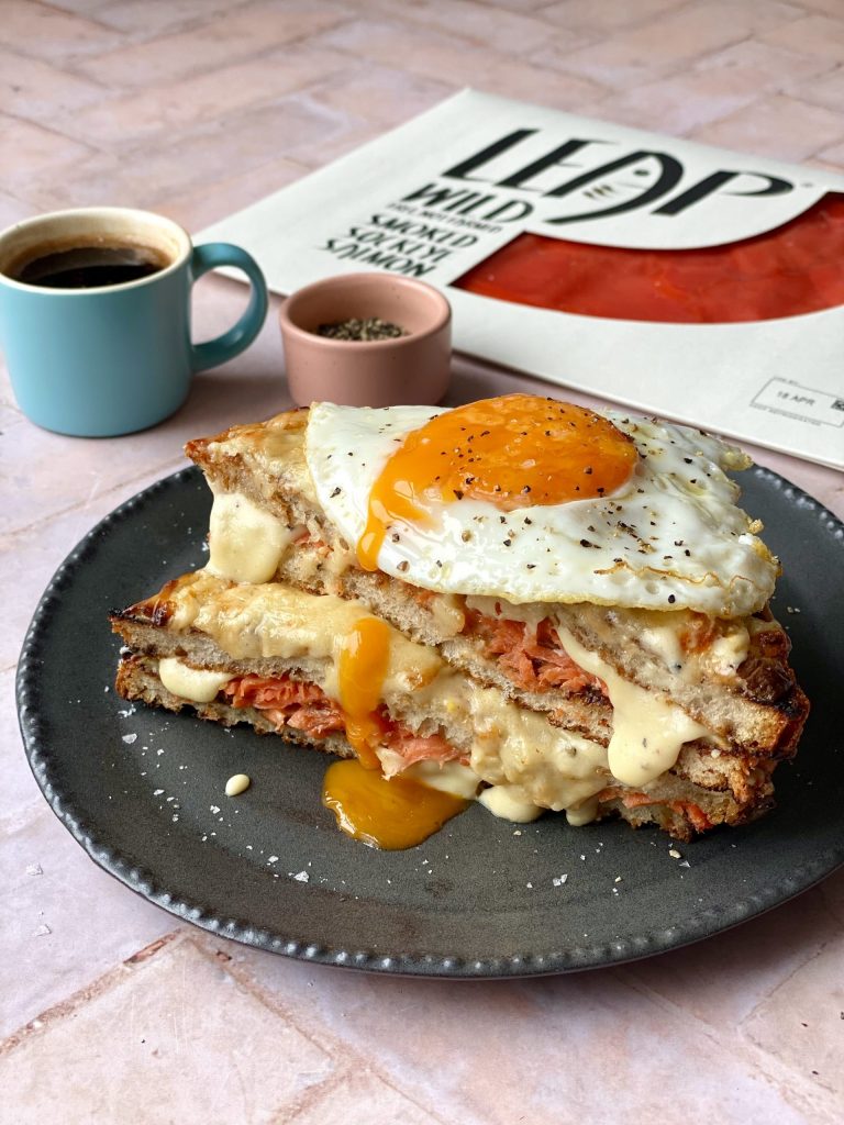 Smoked Salmon Croque Madame