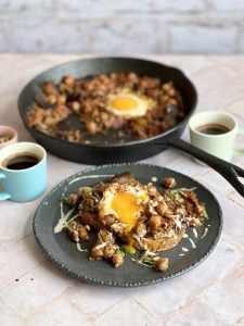 Aubergine and Chickpea Shakshuka