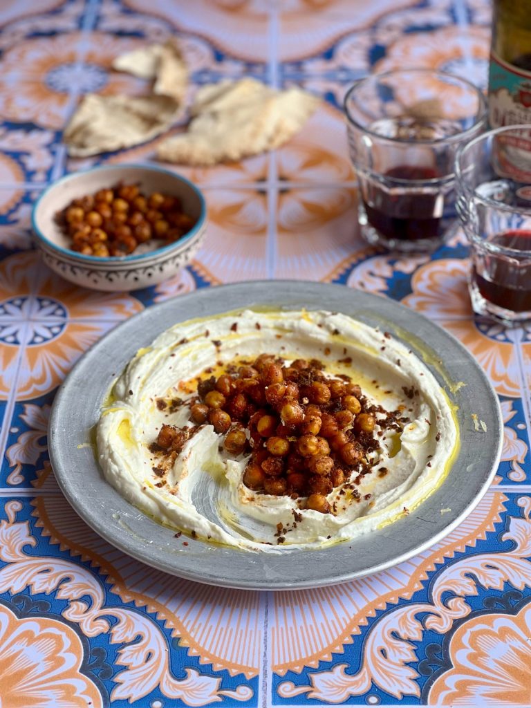 Whipped Feta with Spiced Chickpeas