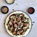 Aubergine Salad with Yogurt and Garlicy tahini