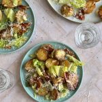 Crispy Potato Caesar salad