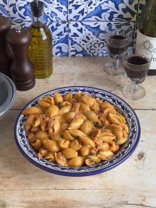 Chorizo and Burrata Pasta