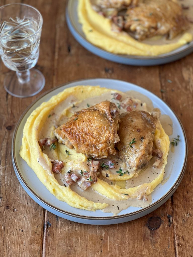 Creamy Chicken with Bacon and Thyme