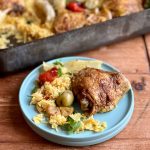 Moroccan Chicken And Rice Traybake