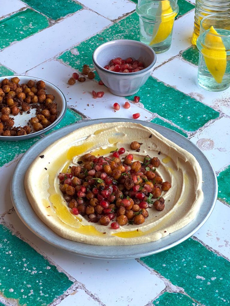 Crispy Chickpeas with Hummus