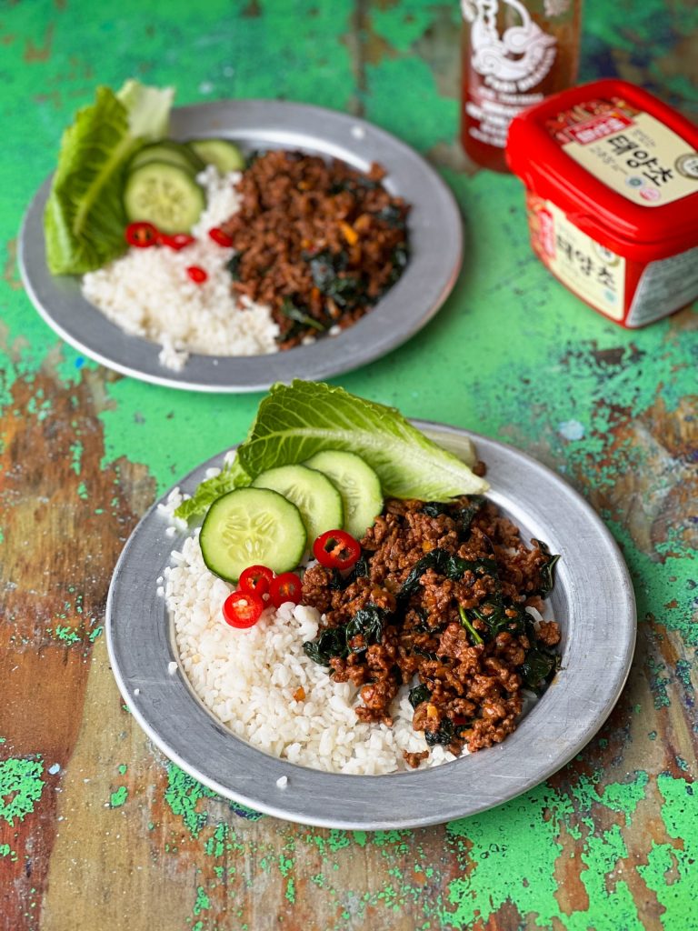 Korean Style Chilli Beef Stir Fry