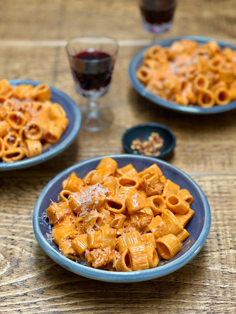 Vodka Pasta with Chorizo