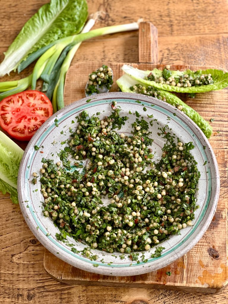 Tabbouleh with moghrabieh