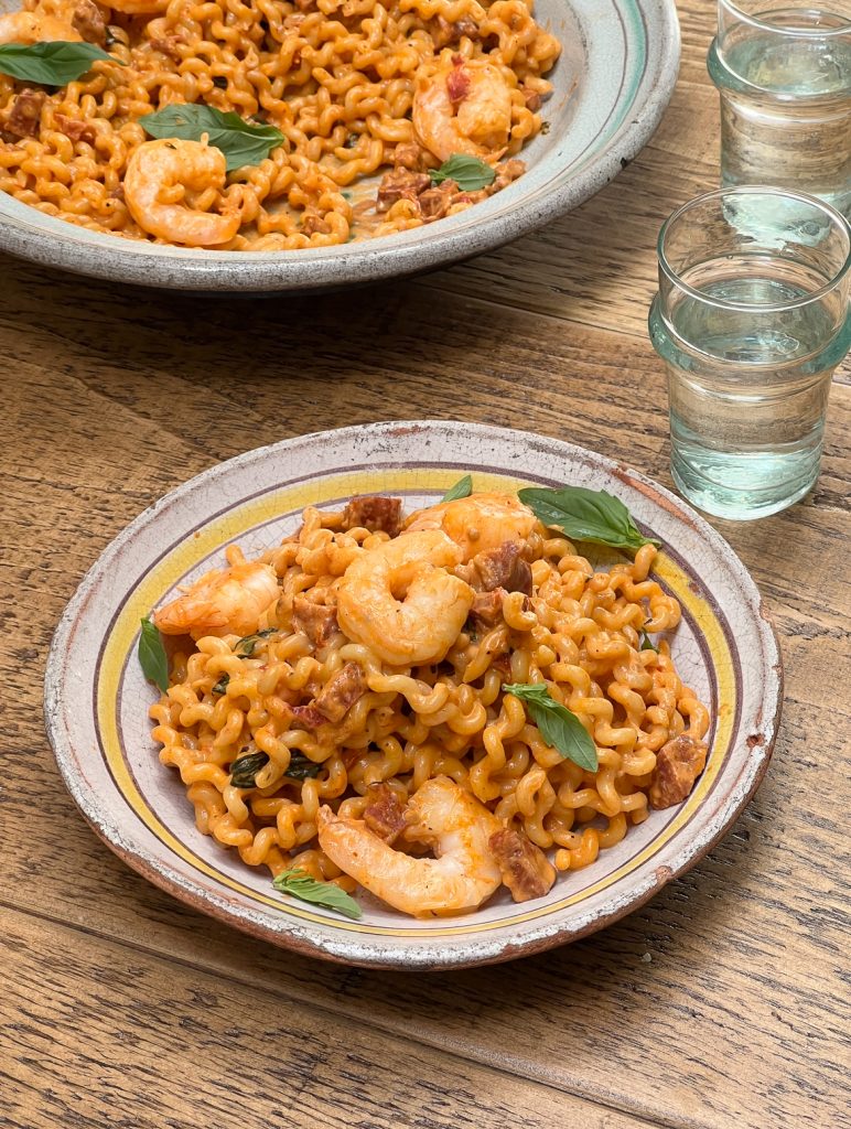 Cajun Prawn One Pot Pasta