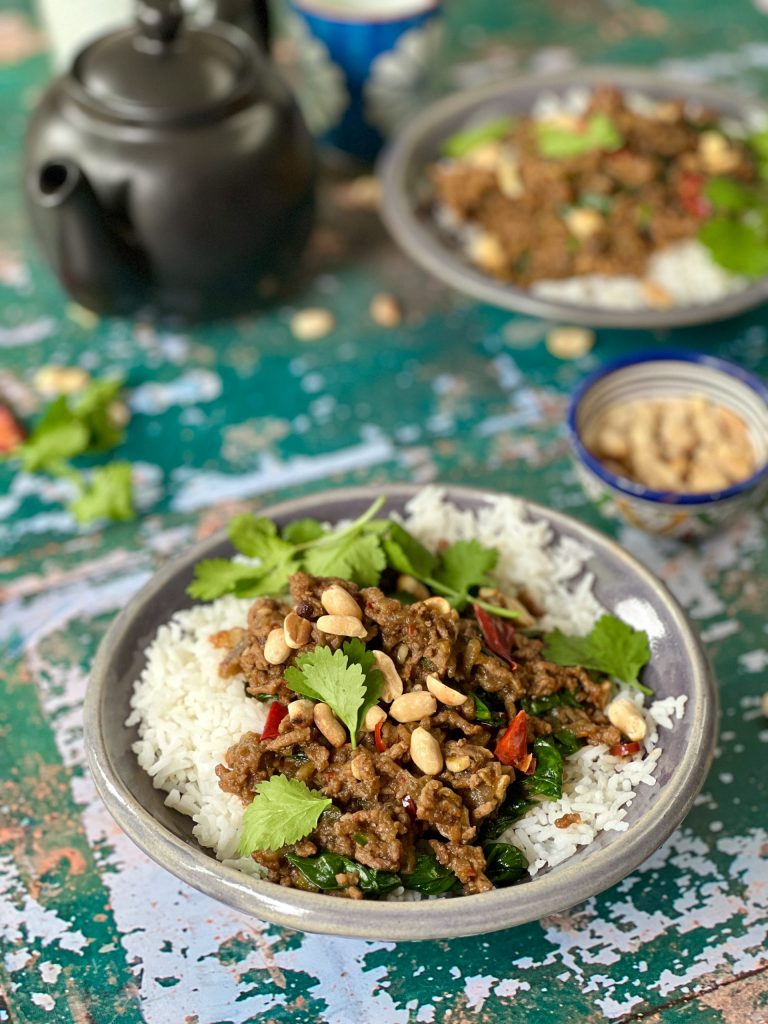 Sichuan Chilli Beef with Aubergines
