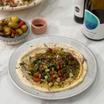 Butterbean hummus with chopped salad