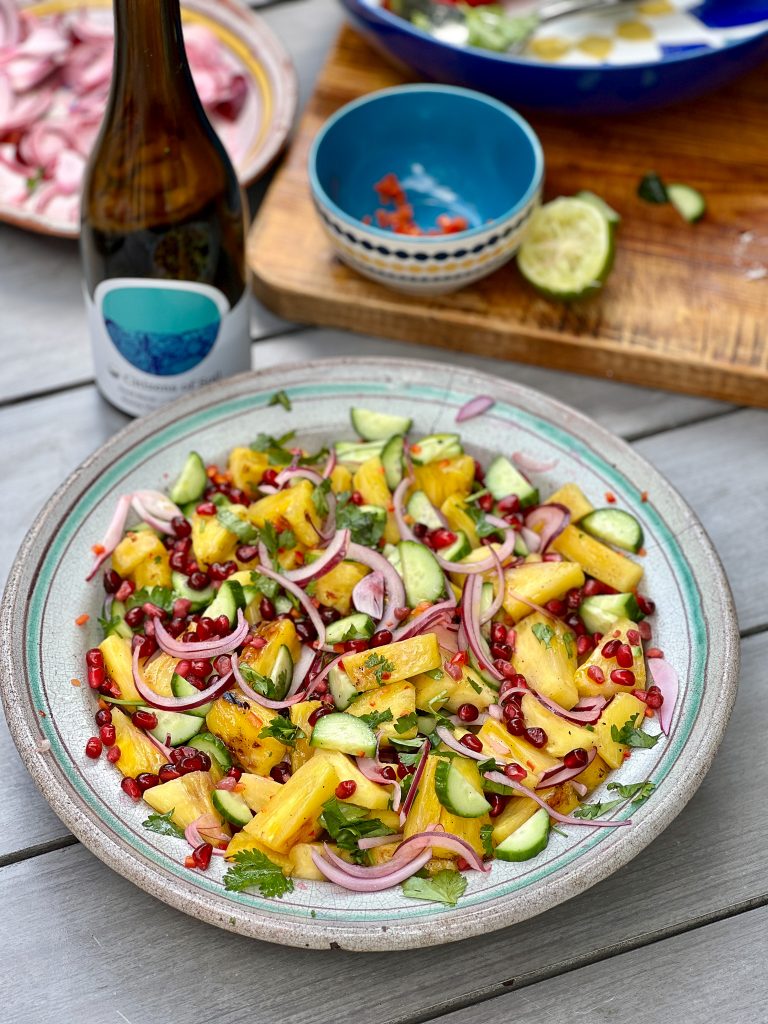 Charred Pineapple Salad