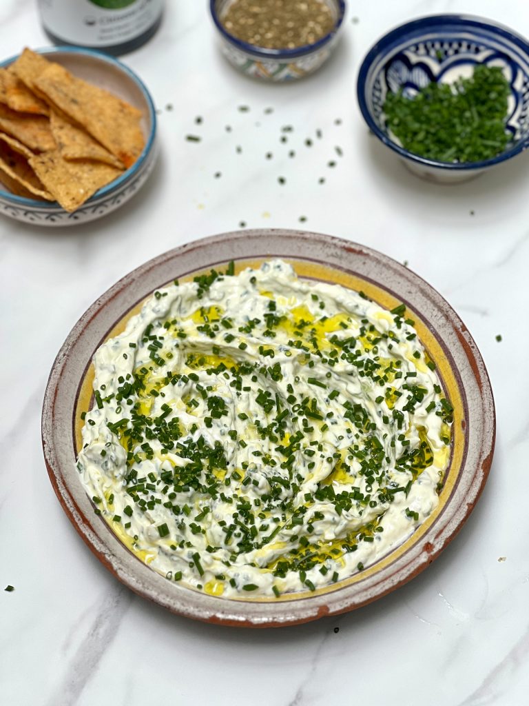 Cream cheese and chive dip