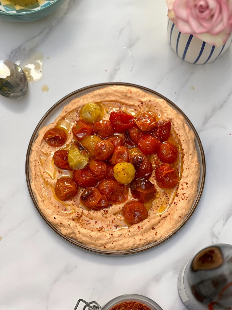 Baked feta and Tomato Dip