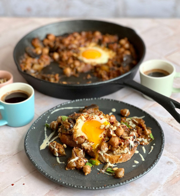 Aubergine and Chickpea Shakshuka